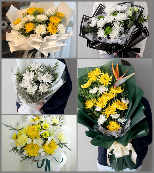 贵州贵阳清镇市百花社区服务中心鲤鱼村白事花束代送